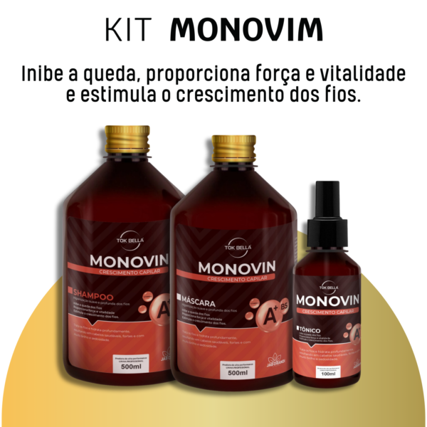 Kit MONOVIM SHAMPOO CONDICIONADOR E TÔNICO