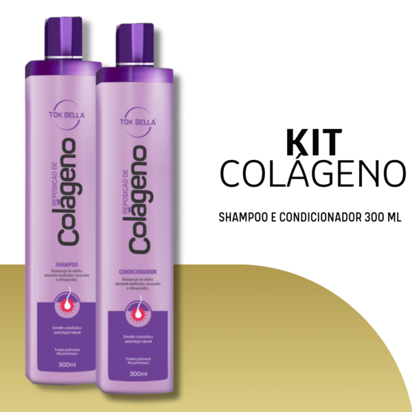 Kit Colágeno Shampoo e Condicionador