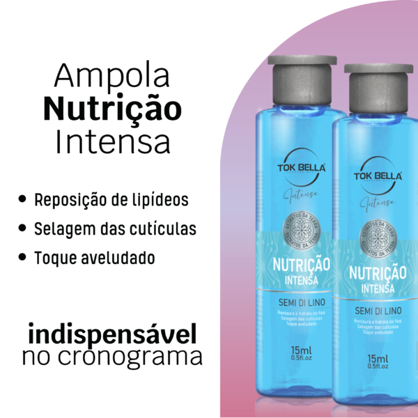 Ampola de Nutrição Intensa Semi Di Lino Tok Bella