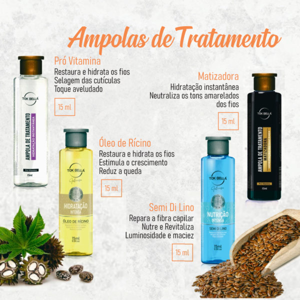 Ampola de Nutrição Intensa Semi Di Lino Tok Bella - Image 2